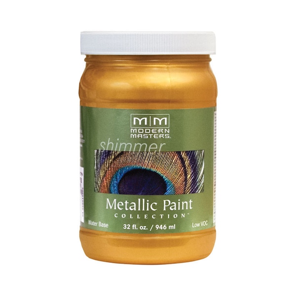 Modern Masters Modern Masters Shimmer Satin Iridescent Gold Metallic Paint 1 qt ME19432 - main